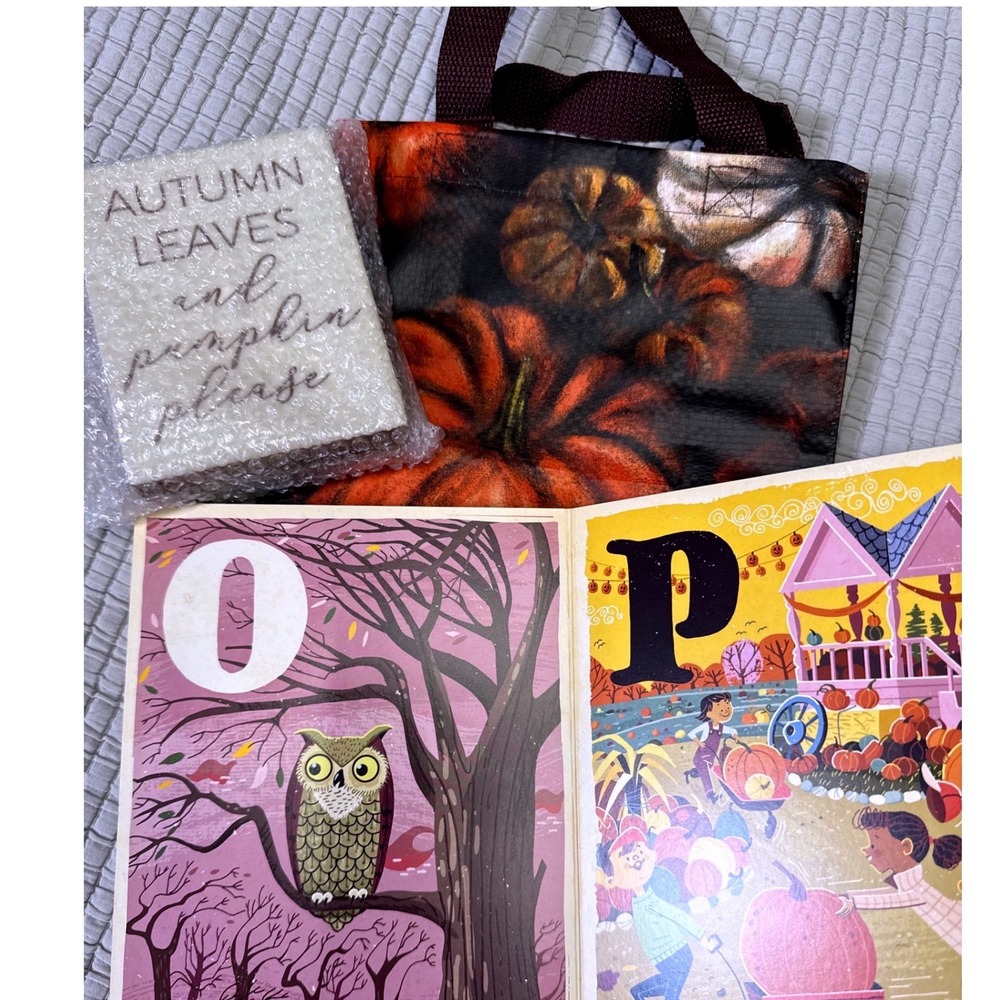 Fall Bundle Primitives by Kathy Pumpkin Tote B is for Boo Book Autumn Sign